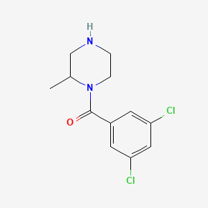 molecular formula C12H14Cl2N2O B6362276 1-(3,5-Dichlorobenzoyl)-2-methylpiperazine CAS No. 1240566-88-4