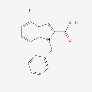 molecular formula C16H12FNO2 B6362278 1-Benzyl-4-fluoro-1H-indole-2-carboxylic acid CAS No. 1240567-77-4