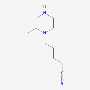molecular formula C10H19N3 B6362291 5-(2-Methylpiperazin-1-yl)pentanenitrile CAS No. 1240570-28-8