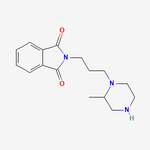 molecular formula C16H21N3O2 B6362297 2-[3-(2-Methylpiperazin-1-yl)propyl]-2,3-dihydro-1H-isoindole-1,3-dione CAS No. 1240571-90-7