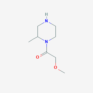 molecular formula C8H16N2O2 B6362302 2-Methoxy-1-(2-methylpiperazin-1-yl)ethan-1-one CAS No. 1240570-21-1