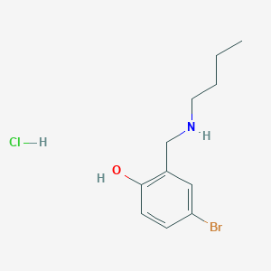 molecular formula C11H17BrClNO B6362350 4-Bromo-2-[(butylamino)methyl]phenol hydrochloride CAS No. 1240567-49-0