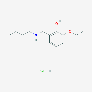molecular formula C13H22ClNO2 B6362360 2-[(Butylamino)methyl]-6-ethoxyphenol hydrochloride CAS No. 1240568-42-6
