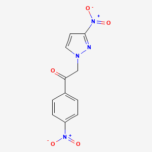 2-(3-Nitro-1H-pyrazol-1-yl)-1-(4-nitrophenyl)ethan-1-one
