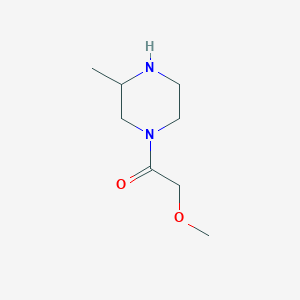 molecular formula C8H16N2O2 B6362391 2-Methoxy-1-(3-methylpiperazin-1-yl)ethan-1-one CAS No. 1240573-34-5