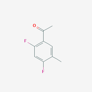molecular formula C9H8F2O B063624 1-(2,4-Difluoro-5-methylphenyl)ethanone CAS No. 177211-27-7