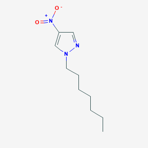 molecular formula C10H17N3O2 B6362400 1-庚基-4-硝基-1H-吡唑 CAS No. 1240579-42-3