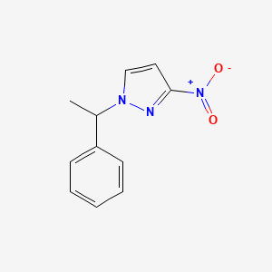 molecular formula C11H11N3O2 B6362430 3-Nitro-1-(1-phenylethyl)-1H-pyrazole CAS No. 1240569-39-4