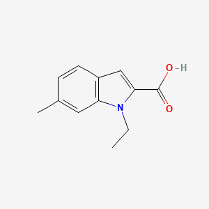 molecular formula C12H13NO2 B6362466 1-Ethyl-6-methyl-1H-indole-2-carboxylic acid CAS No. 1240578-52-2