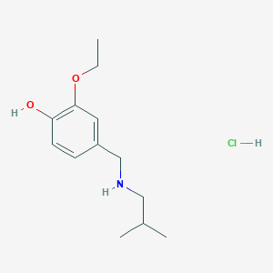 molecular formula C13H22ClNO2 B6362489 2-Ethoxy-4-{[(2-methylpropyl)amino]methyl}phenol hydrochloride CAS No. 1240578-77-1