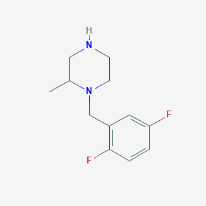 molecular formula C12H16F2N2 B6362516 1-[(2,5-Difluorophenyl)methyl]-2-methylpiperazine CAS No. 1240573-69-6
