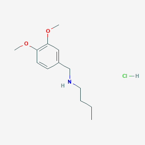 molecular formula C13H22ClNO2 B6362533 丁基[(3,4-二甲氧基苯基)甲基]胺盐酸盐 CAS No. 859784-78-4