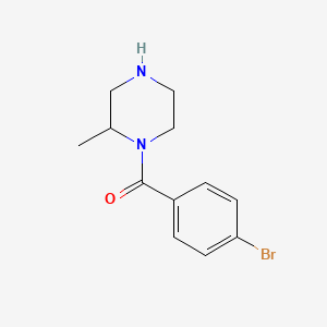 molecular formula C12H15BrN2O B6362535 1-(4-Bromobenzoyl)-2-methylpiperazine CAS No. 1240565-51-8