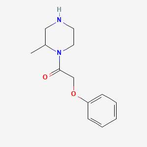 molecular formula C13H18N2O2 B6362583 1-(2-Methylpiperazin-1-yl)-2-phenoxyethan-1-one CAS No. 1240577-38-1