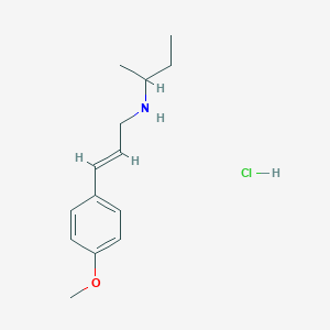 molecular formula C14H22ClNO B6362586 盐酸[（2E）-3-（4-甲氧基苯基）丙-2-烯-1-基]丁-2-胺 CAS No. 1240590-86-6