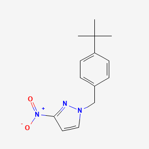molecular formula C14H17N3O2 B6362592 1-[(4-tert-Butylphenyl)methyl]-3-nitro-1H-pyrazole CAS No. 1240568-50-6