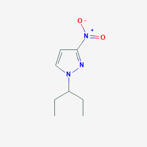 molecular formula C8H13N3O2 B6362599 3-Nitro-1-(pentan-3-yl)-1H-pyrazole CAS No. 1240565-30-3