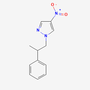 molecular formula C12H13N3O2 B6362601 4-硝基-1-(2-苯基丙基)-1H-吡唑 CAS No. 1240579-55-8