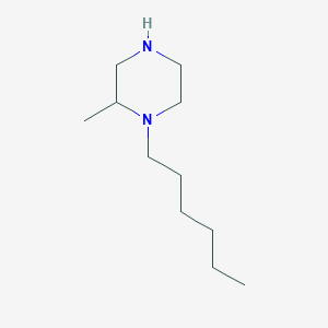 1-Hexyl-2-methylpiperazine