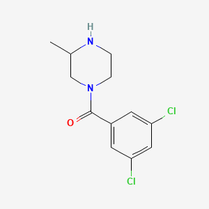 molecular formula C12H14Cl2N2O B6362612 1-(3,5-Dichlorobenzoyl)-3-methylpiperazine CAS No. 1240574-96-2