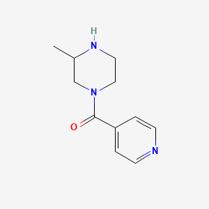molecular formula C11H15N3O B6362613 3-Methyl-1-(pyridine-4-carbonyl)piperazine CAS No. 1240568-24-4
