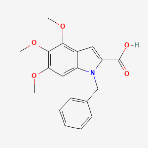 molecular formula C19H19NO5 B6362719 1-Benzyl-4,5,6-trimethoxy-1H-indole-2-carboxylic acid CAS No. 1240571-67-8