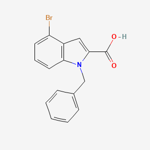molecular formula C16H12BrNO2 B6362731 1-Benzyl-4-bromo-1H-indole-2-carboxylic acid CAS No. 1240571-09-8