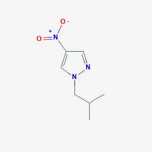 molecular formula C7H11N3O2 B6362737 1-(2-Methylpropyl)-4-nitro-1H-pyrazole CAS No. 1060679-10-8