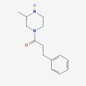 molecular formula C14H20N2O B6362777 1-(3-甲基哌嗪-1-基)-3-苯基丙-1-酮 CAS No. 1240567-58-1