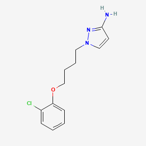 molecular formula C13H16ClN3O B6362792 1-[4-(2-Chlorophenoxy)butyl]-1H-pyrazol-3-amine CAS No. 1240574-56-4