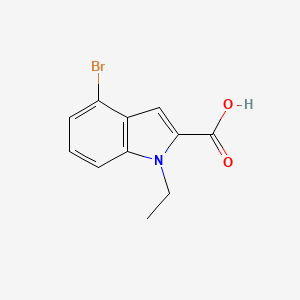 molecular formula C11H10BrNO2 B6362795 4-溴-1-乙基-1H-吲哚-2-羧酸 CAS No. 1240567-83-2