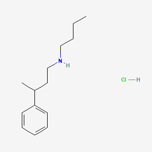 molecular formula C14H24ClN B6362810 Butyl(3-phenylbutyl)amine hydrochloride CAS No. 1240581-91-2