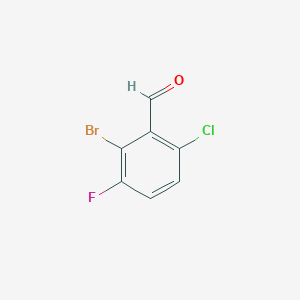 molecular formula C7H3BrClFO B6362857 2-Bromo-6-chloro-3-fluorobenzaldehyde CAS No. 1242156-97-3