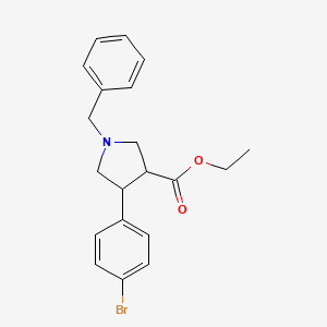 molecular formula C20H22BrNO2 B6362880 1-Benzyl-4-(4-bromo-phenyl)-pyrrolidine-3-carboxylic acid ethyl ester CAS No. 883993-84-8