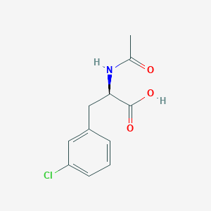 molecular formula C11H12ClNO3 B6362908 N-alpha-Actetyl-3-chloro-D-phenylalanine (Ac-D-Phe(3-Cl)-OH) CAS No. 197087-50-6