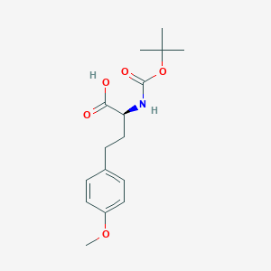 molecular formula C16H23NO5 B6362915 N-alpha-t-Butyloxycarbonyl-O-methyl-L-homotyrosine (Boc-L-HTyr(Me)-OH) CAS No. 23854-38-8