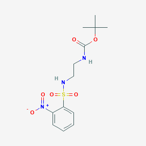 molecular formula C13H19N3O6S B6362988 N-Nosyl-N'-Boc-ethylendiamine, N-(2-Nitrobenzenesulfonyl)-N'-(t-Butyloxycarbonyl)-1,2-diaminoethane CAS No. 214000-16-5