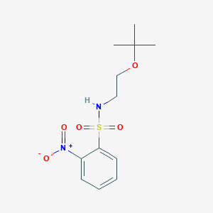 molecular formula C12H18N2O5S B6362991 N-Nosyl-O-t-butyl-1,2-ethanolamine, N-(2-Nitrobenzenesulfonyl)-O-t-butyl-1,2-ethanolamine CAS No. 887210-49-3