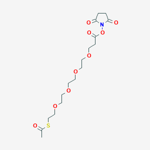 15-Acetylthio-4,7,10,13-tetraoxa-pentadecanoic acid succinimidyl ester