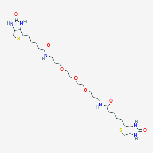 molecular formula C30H52N6O7S2 B6363039 N,N'-Bisbiotin-tetra(ethylene glycol)-diamine, 3,3'-(2,2'-Oxybis(ethane-2,1-diyl)bis(oxy))dipropan-1-amido-biotin CAS No. 194920-54-2