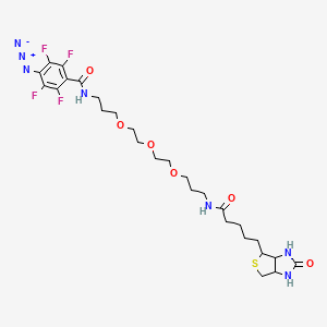 molecular formula C27H37F4N7O6S B6363042 Biotin-triethylenglycol-(p-azido-tetrafluorobenzamide) CAS No. 1264662-85-2