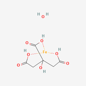 molecular formula C6H10FeO8 B6363115 Iron(III) citrate hydrate, 18-20% Fe CAS No. 207399-12-0