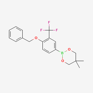 2-[4-Benzyloxy-3-(trifluoromethyl)phenyl]-5,5-dimethyl-1,3,2-dioxaborinane