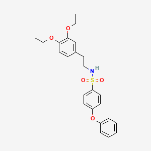 molecular formula C24H27NO5S B6363160 N-[2-(3,4-Diethoxyphenyl)ethyl]-4-phenoxybenzene-1-sulfonamide CAS No. 1253528-15-2