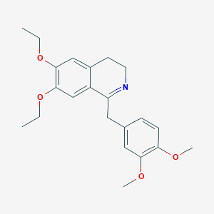 molecular formula C22H27NO4 B6363164 1-[(3,4-Dimethoxyphenyl)methyl]-6,7-diethoxy-3,4-dihydroisoquinoline CAS No. 1253527-65-9