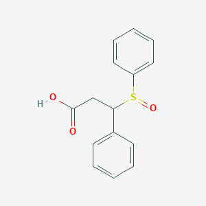 3-(Benzenesulfinyl)-3-phenylpropanoic acid