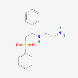 molecular formula C16H20N2O2S B6363185 (2-Aminoethyl)[2-(benzenesulfonyl)-1-phenylethyl]amine CAS No. 1253527-81-9
