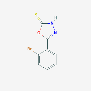 molecular formula C8H5BrN2OS B063632 5-(2-Bromophenyl)-1,3,4-oxadiazole-2-thiol CAS No. 161013-20-3