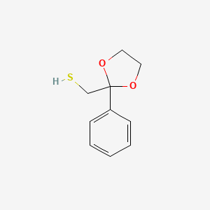 molecular formula C10H12O2S B6363201 (2-Phenyl-1,3-dioxolan-2-yl)methanethiol CAS No. 1116096-39-9