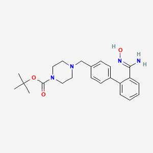 molecular formula C23H30N4O3 B6363202 tert-Butyl 4-[(4-{2-[(Z)-N'-hydroxycarbamimidoyl]phenyl}phenyl)methyl]piperazine-1-carboxylate CAS No. 1253528-84-5